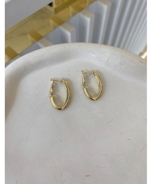 Özel Seri Oval Plaka U Küpe