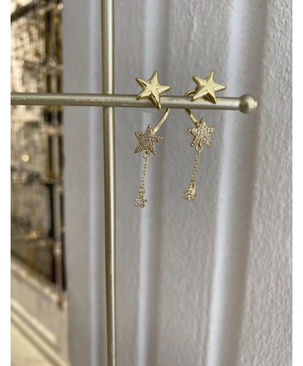 Özel Seri Sallantılı Yıldız Küpe