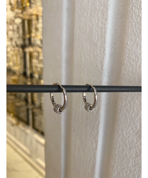 Özel Seri Silindir Zirkon Taş Detay Halka Küpe