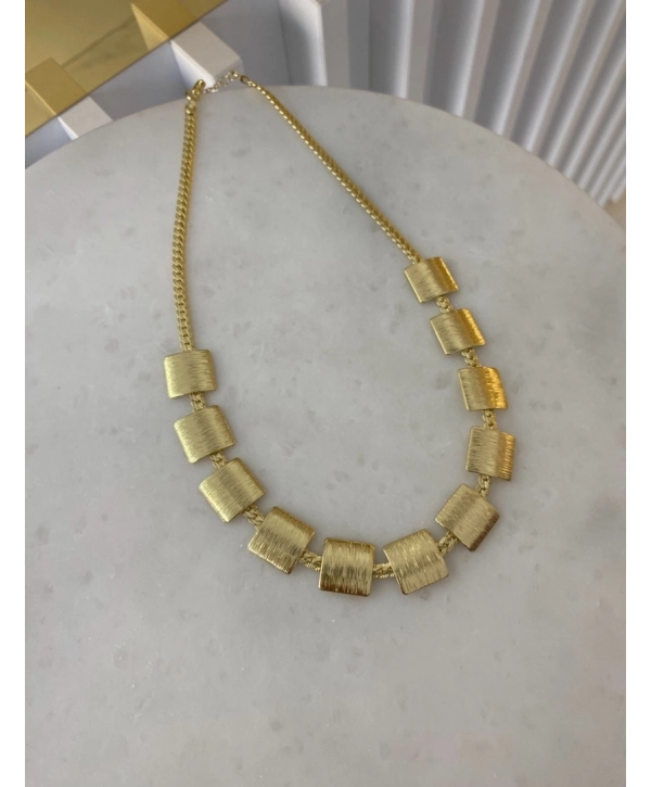 Özel Seri Sıralı Büyük Kare Kolye