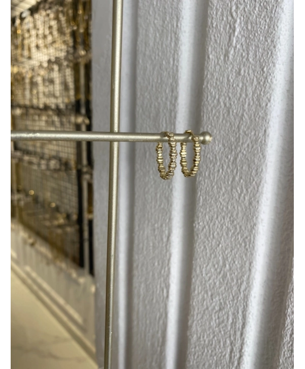 Özel Seri Tırtıklı Halka Küpe