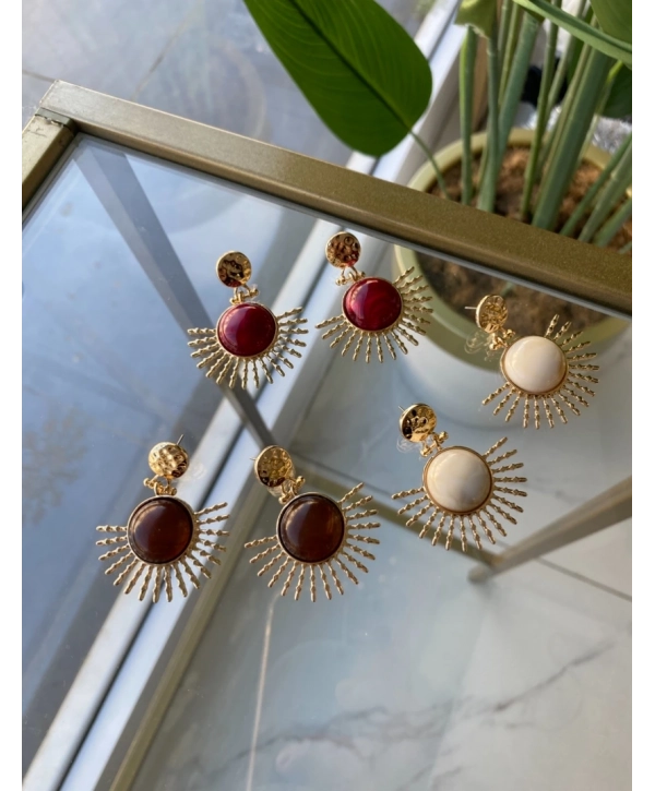 Özel Seri Yarım Güneş Küpe