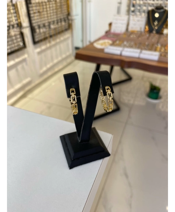 Özel Seri Zincir Model Halka Küpe