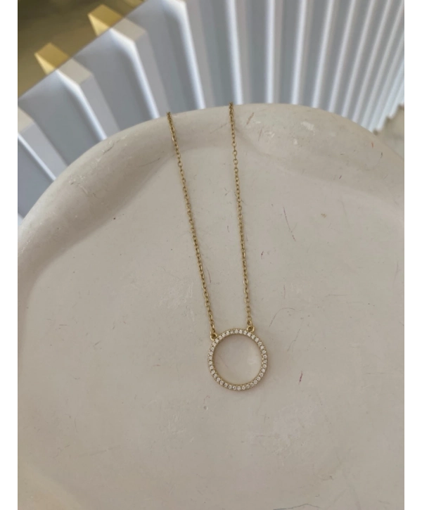 Özel Seri Zirkon Taş Çember Kolye