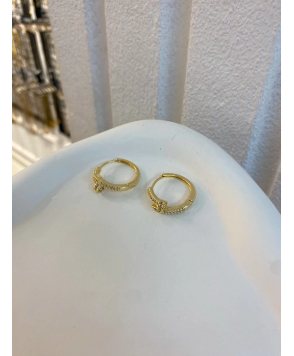 Özel Seri Zirkon Taş Çivi Küpe