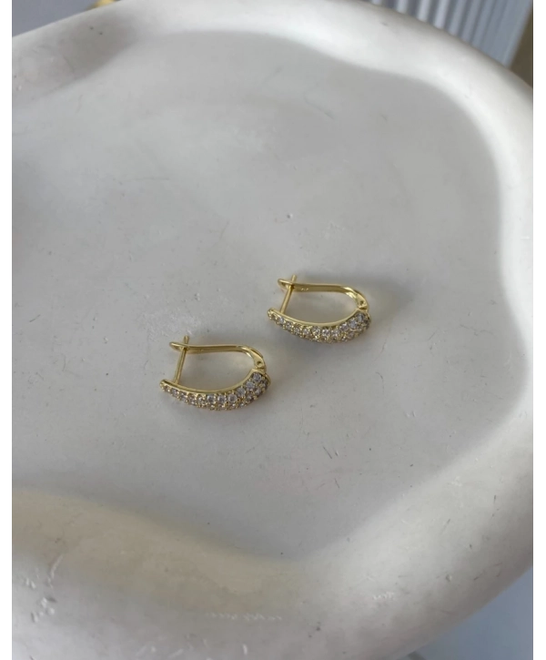 Özel Seri Zirkon Taş Damla Küpe