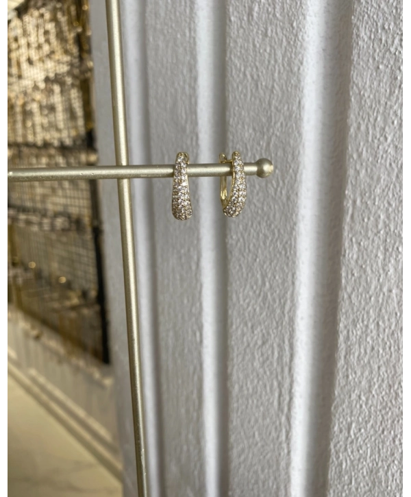 Özel Seri Zirkon Taş Damla Küpe