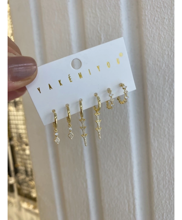 Özel Seri Zirkon Taş Detay Bakla Model Küpe