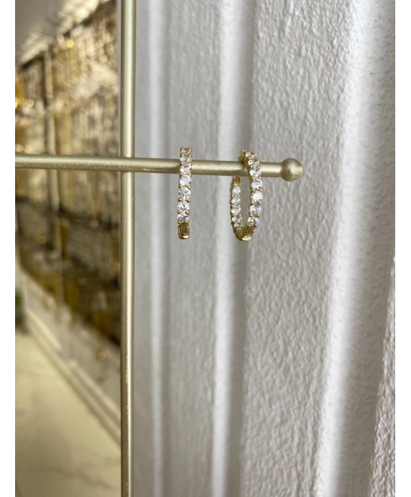 Özel Seri Zirkon Taş Halka Küpe