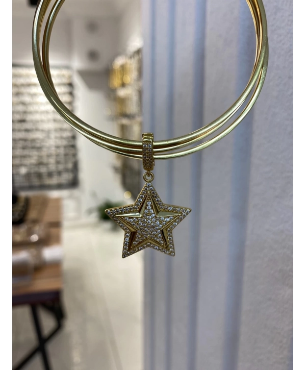 Özel Seri Zirkon Taş Yıldız Charm