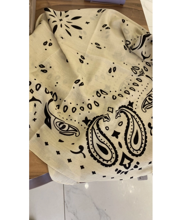 Şal Desen 90x90 Pamuklu Fular Şal