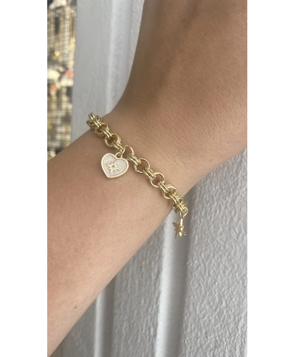 VIP CM Kalp Charm Bileklik