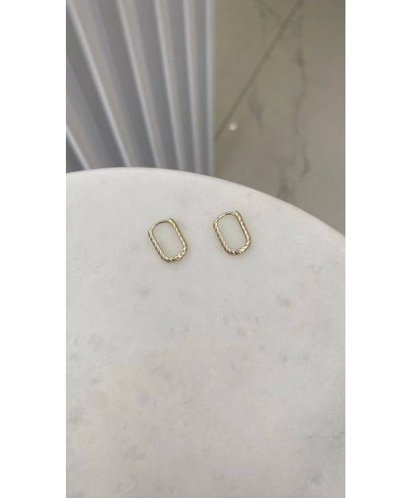 VIP Minimal Burgu U Küpe