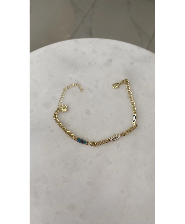 VIP Oval Mineli İnce Bileklik