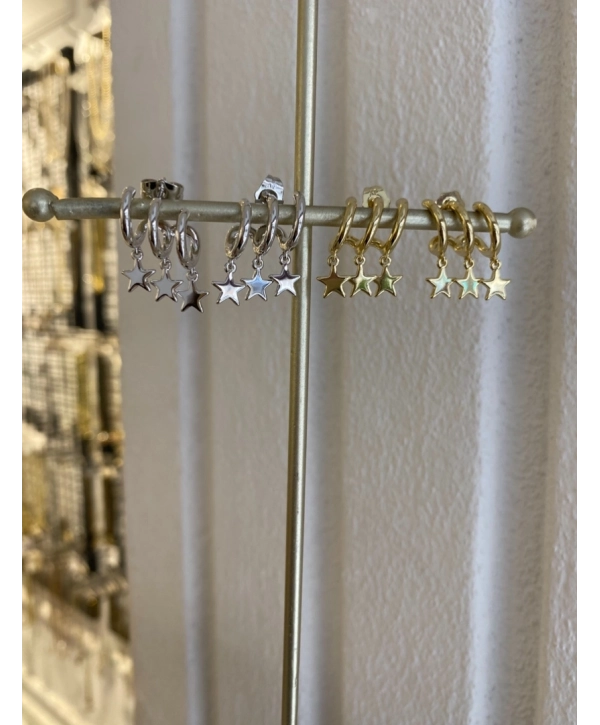 VİP Yıldız Figür Sallantılı Tasarım Küpe