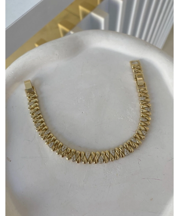 VIP Zirkon Taş Detay Damla Model Bileklik