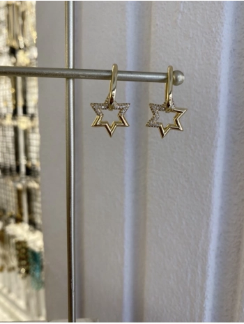 Özel Seri Sallantılı Yıldız Küpe