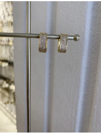 Özel Seri Zirkon Taş Dikdörtgen Küpe