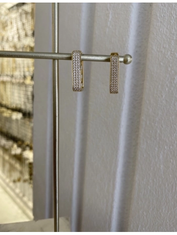 Özel Seri Zirkon Taş Üçgen Küpe