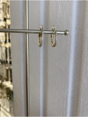 Özel Seri Tam Tur Zirkon Taş Halka Küpe