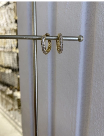 Özel Seri Zirkon Taş Bombeli Kare Küpe