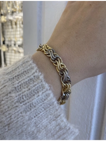 VIP İki Renk Burgu Bileklik