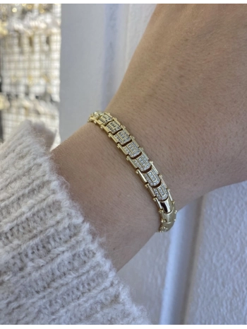 VIP Zirkon Taş Detay Tasarım Bileklik