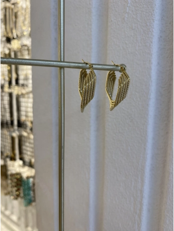 Çelik Tırtıklı Altıgen Küpe