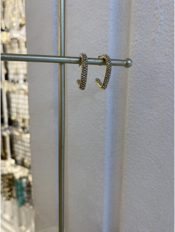 Çelik Zirkon Taş Kalp Küpe