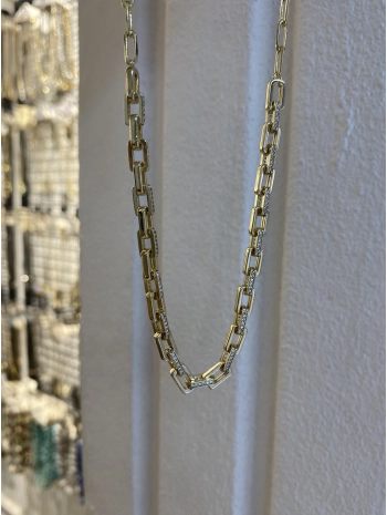 Vip Dikdörtgen İç İçe Geçme Kolye