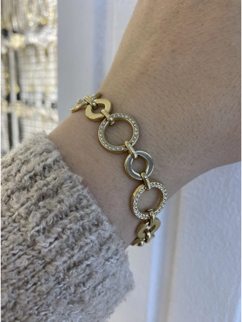 Çelik İç İçe Geçme Halka Bileklik