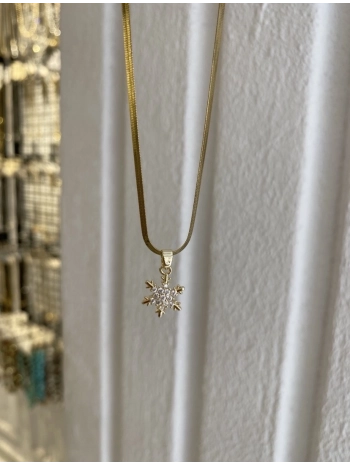 Çelik Kar Tanesi Kolye
