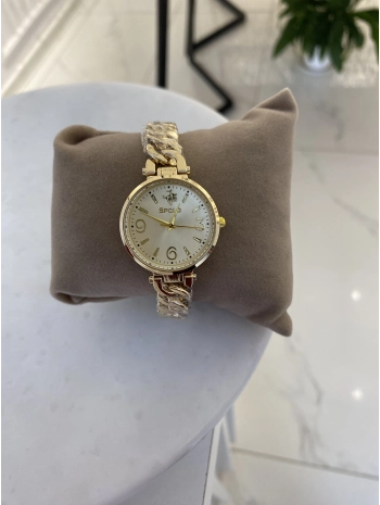 Yuvarlak Kasa Kordon Kısmı Zincir Detay Bijuteri Saat