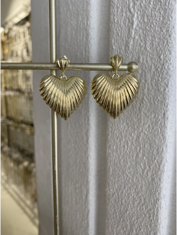 VIP Bombeli Kalp Küpe