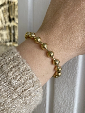 Çelik Sıralı Top Bileklik