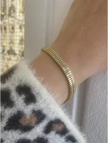 VIP İnce Sıralı Dikdörtgen Plaka Bileklik