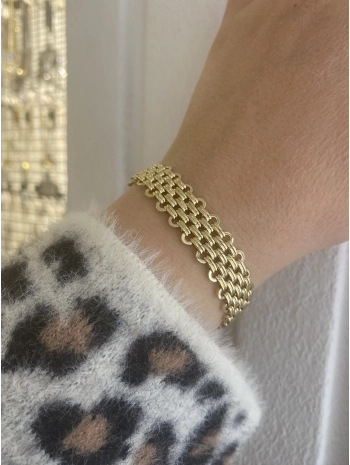 VIP İç İçe Geçme Yassı Hasır Bileklik