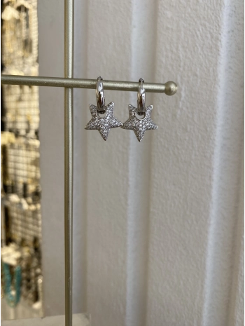 VIP Seri Zirkon Taş Bombe Yıldız Küpe