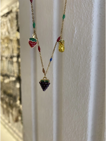 Çelik Üzüm Ve Kalp Detay Halhal