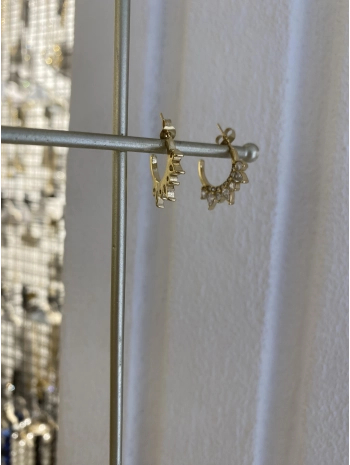 Çelik Zirkon Damla Taş Detay C Küpe