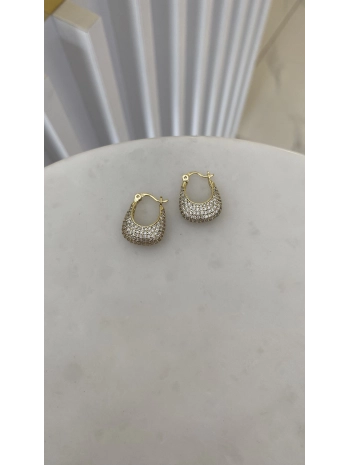 VIP Zirkon Taş Sepet Küpe