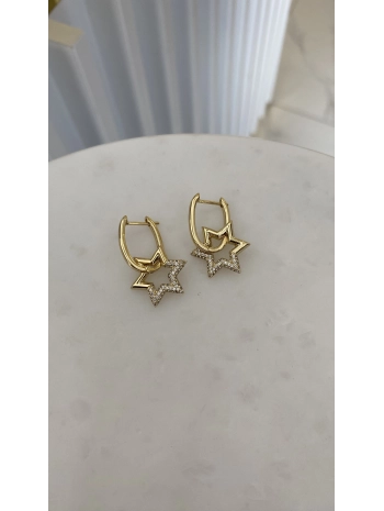 VIP U Model Sallantılı Yıldız Küpe