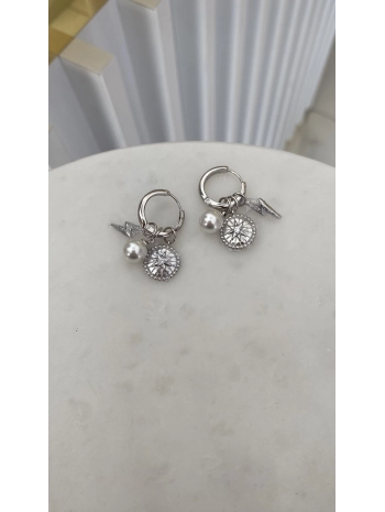 VIP İnci Charm Detay Küpe
