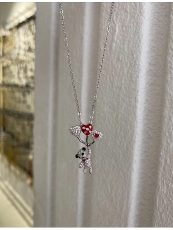 Çelik Ayıcık Kolye