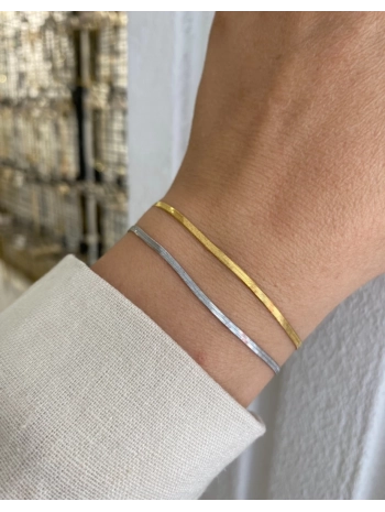 Çelik İnce İtalyan Zincir Bileklik