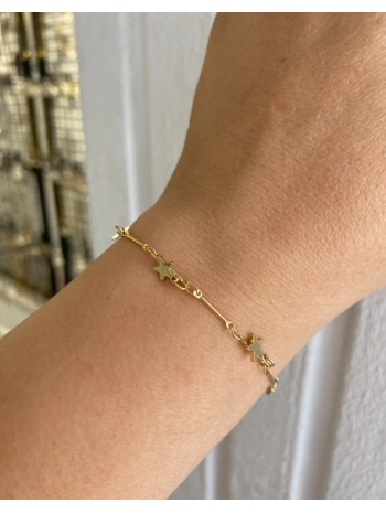 Çelik İnce Yıldız Bileklik