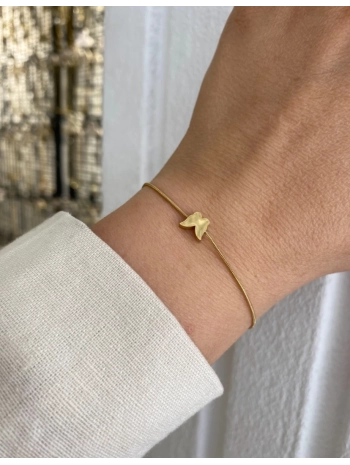 Çelik İnce Kelebek Bileklik