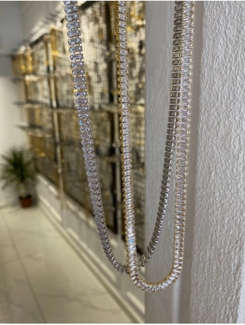 Çelik Kalın Su Yolu Kolye