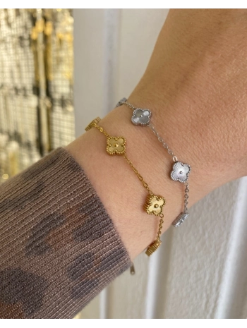 Çelik Küçük Yonca Bileklik