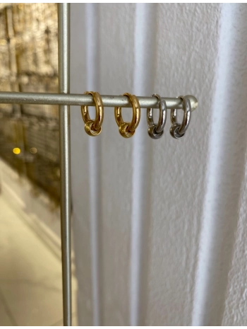 Çelik Top Detay Küpe